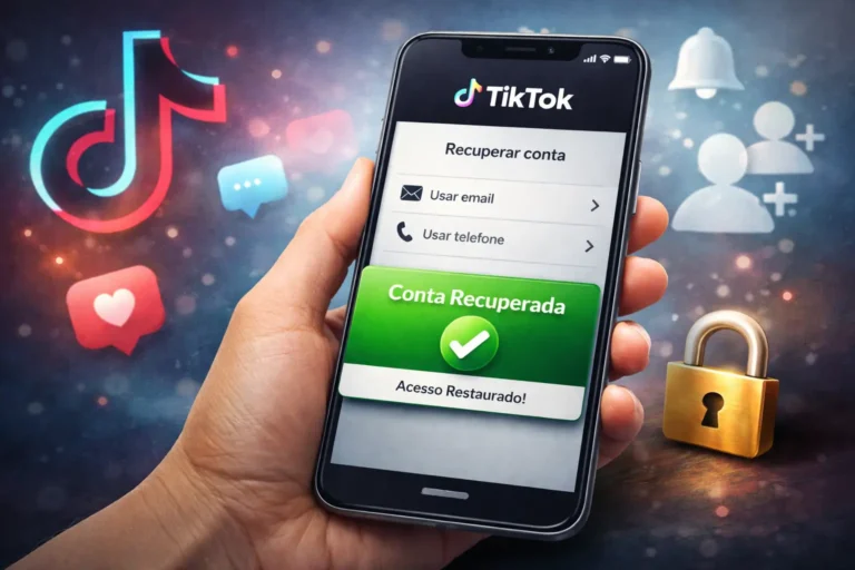 Como recuperar conta do TikTok